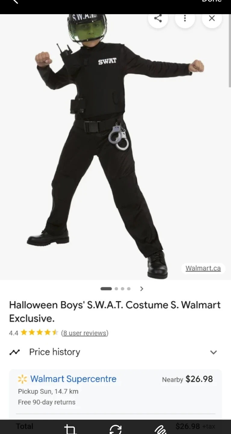 Kids' Costume Bundle: Firefighter, Police, Superhero, SWAT - photo 3