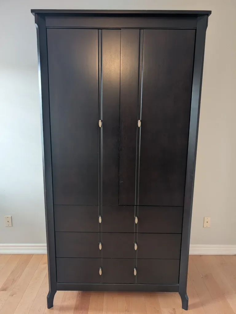 Dark Cherry Wardrobe Cabinet