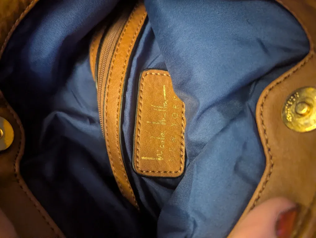 Nicole Miller Brown Crossbody Bag