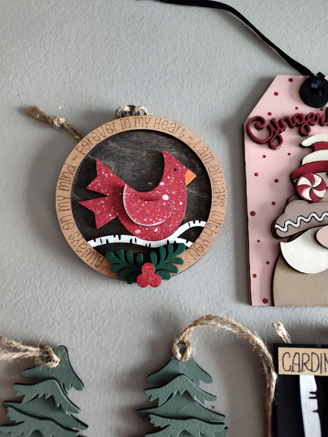 Hand crafted Holiday Ornaments