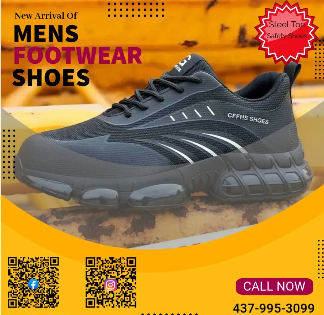 CFFHS Steel Toe Safety Shoes - Mens Footwear