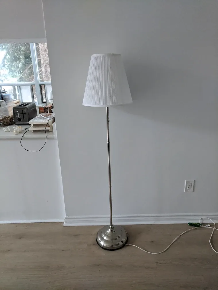 IKEA Floor Lamp with White Shade