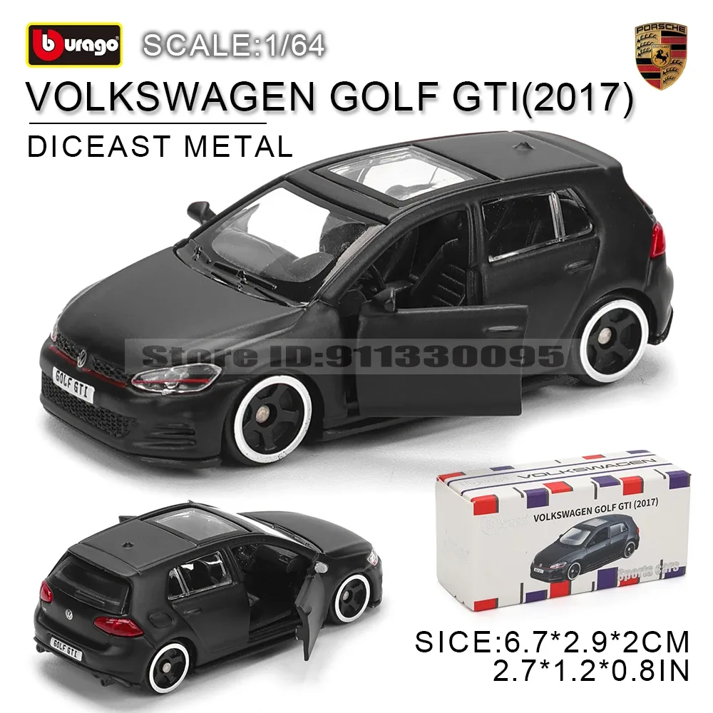 Burago Volkswagen Golf GTI (2017) Diecast 1/64