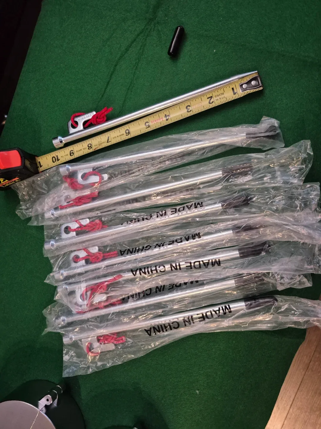 HEAVY DUTY 8 Hikeman Steel Tent Stakes - New in Package image indicator(2)