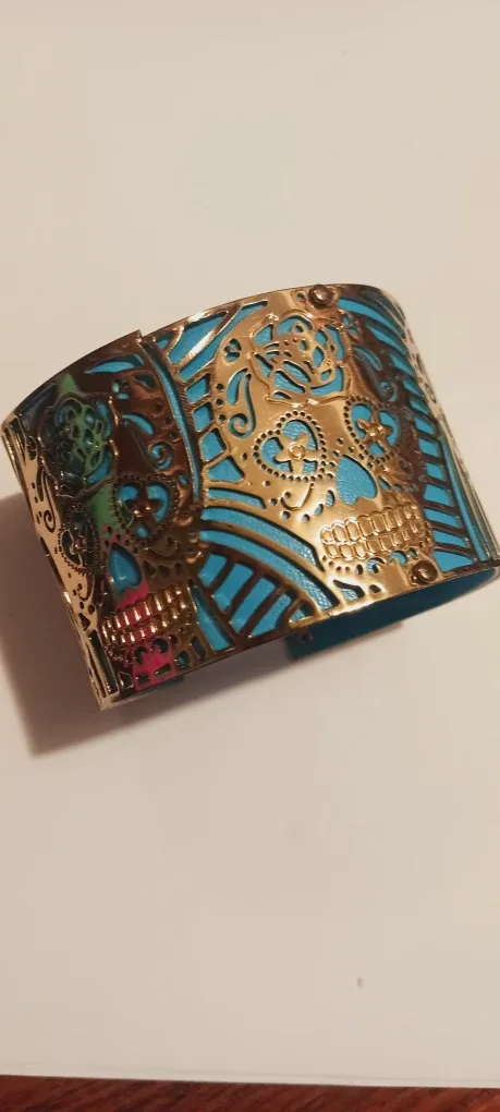 Betsey Johnson Skull Cuff Bracelet