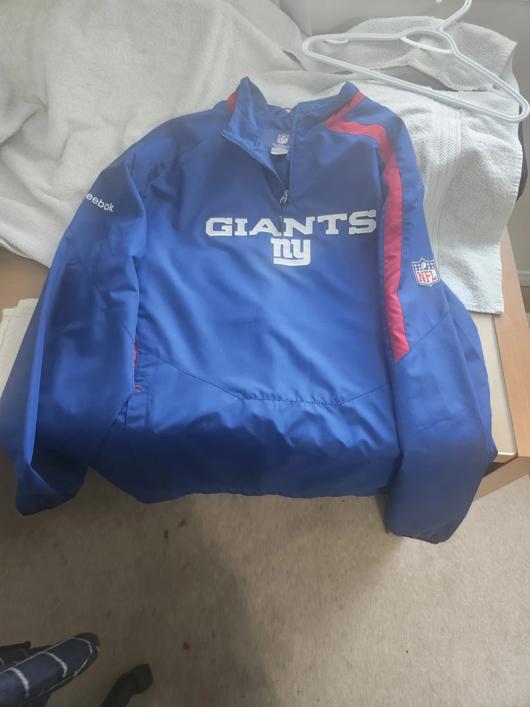Reebok NY Giants NFL Pullover Jacket - XL