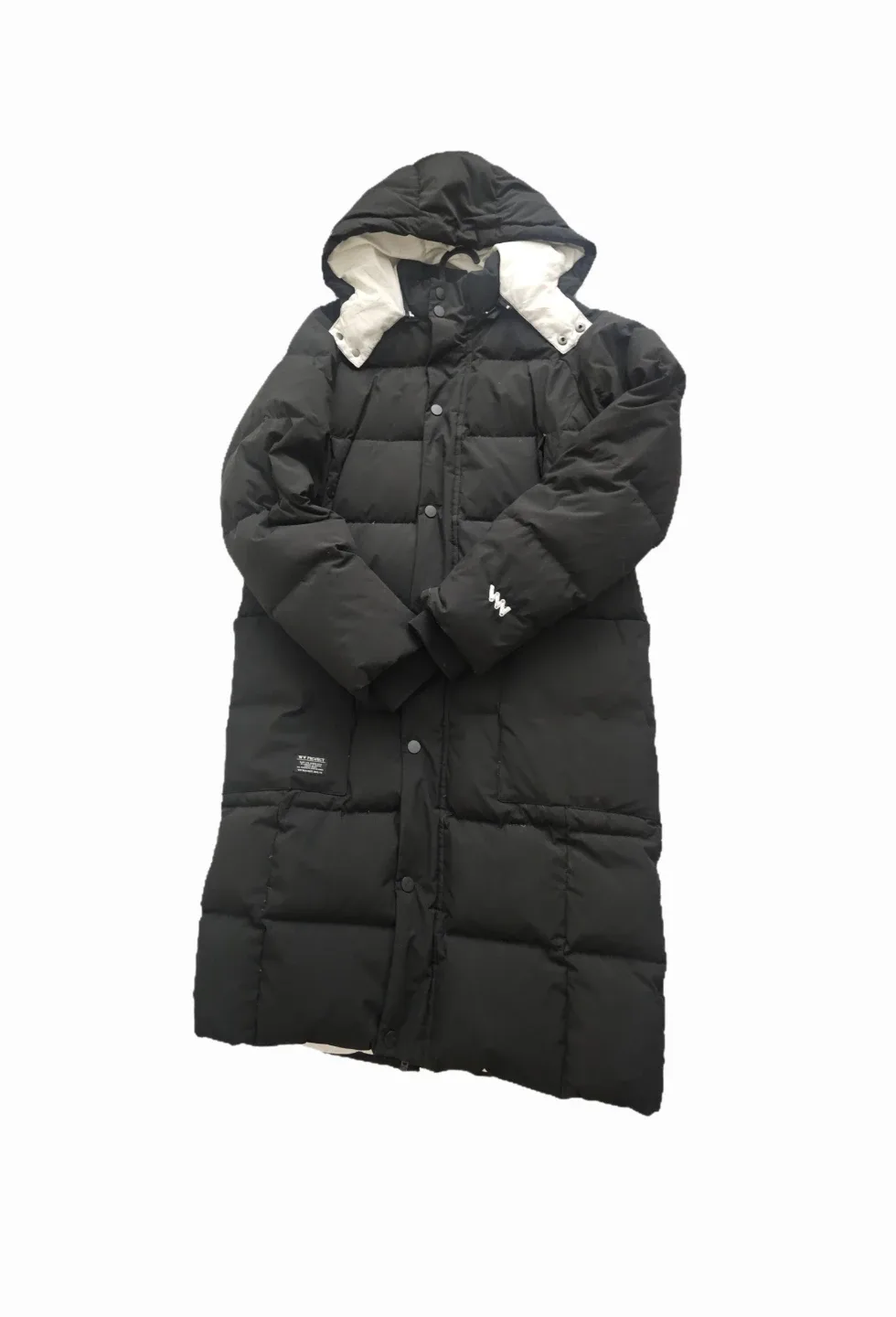 W Project Black Down Puffer Coat - Size M