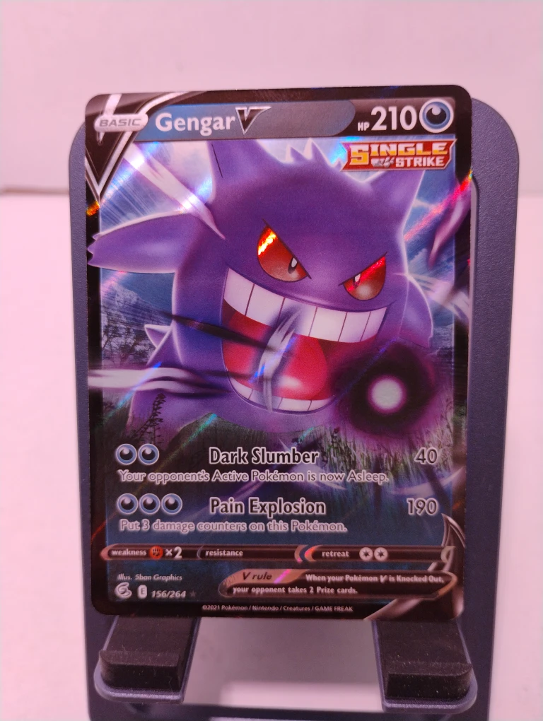 Gengar V Pokemon Card 156/264 fusion strike
