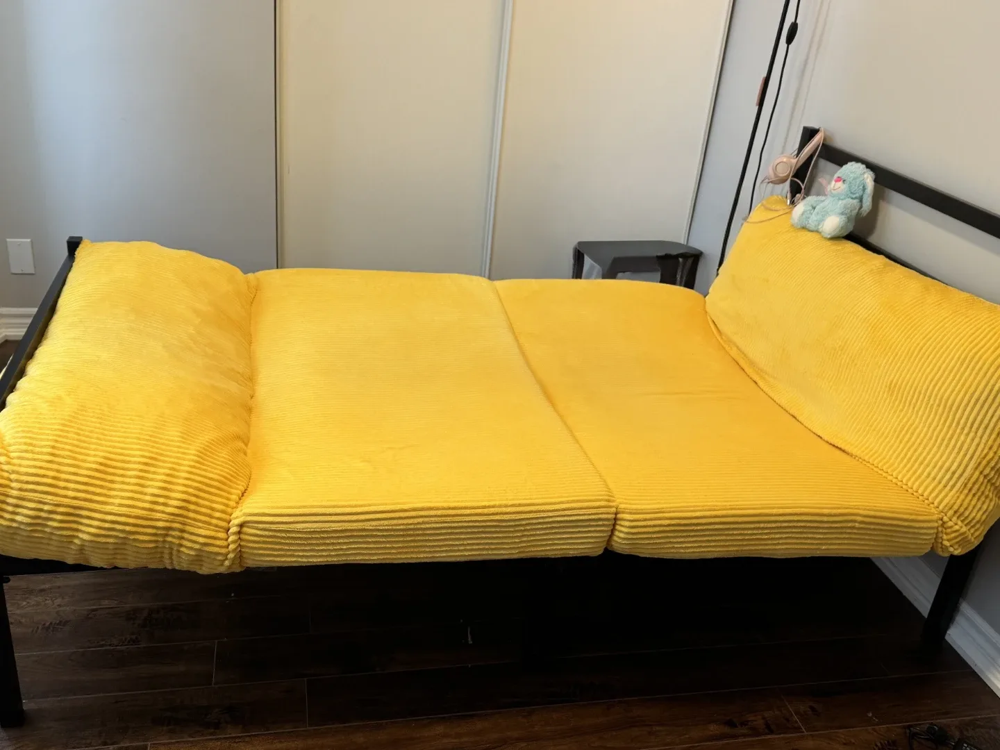 N&V Folding Mattress Sofa - Yellow