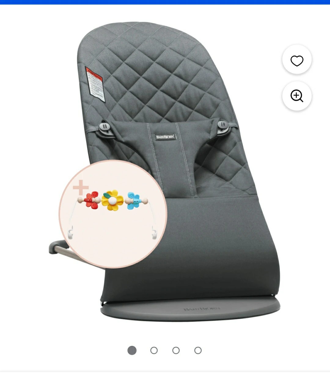 BabyBjorn Bouncer Bliss with toy bar