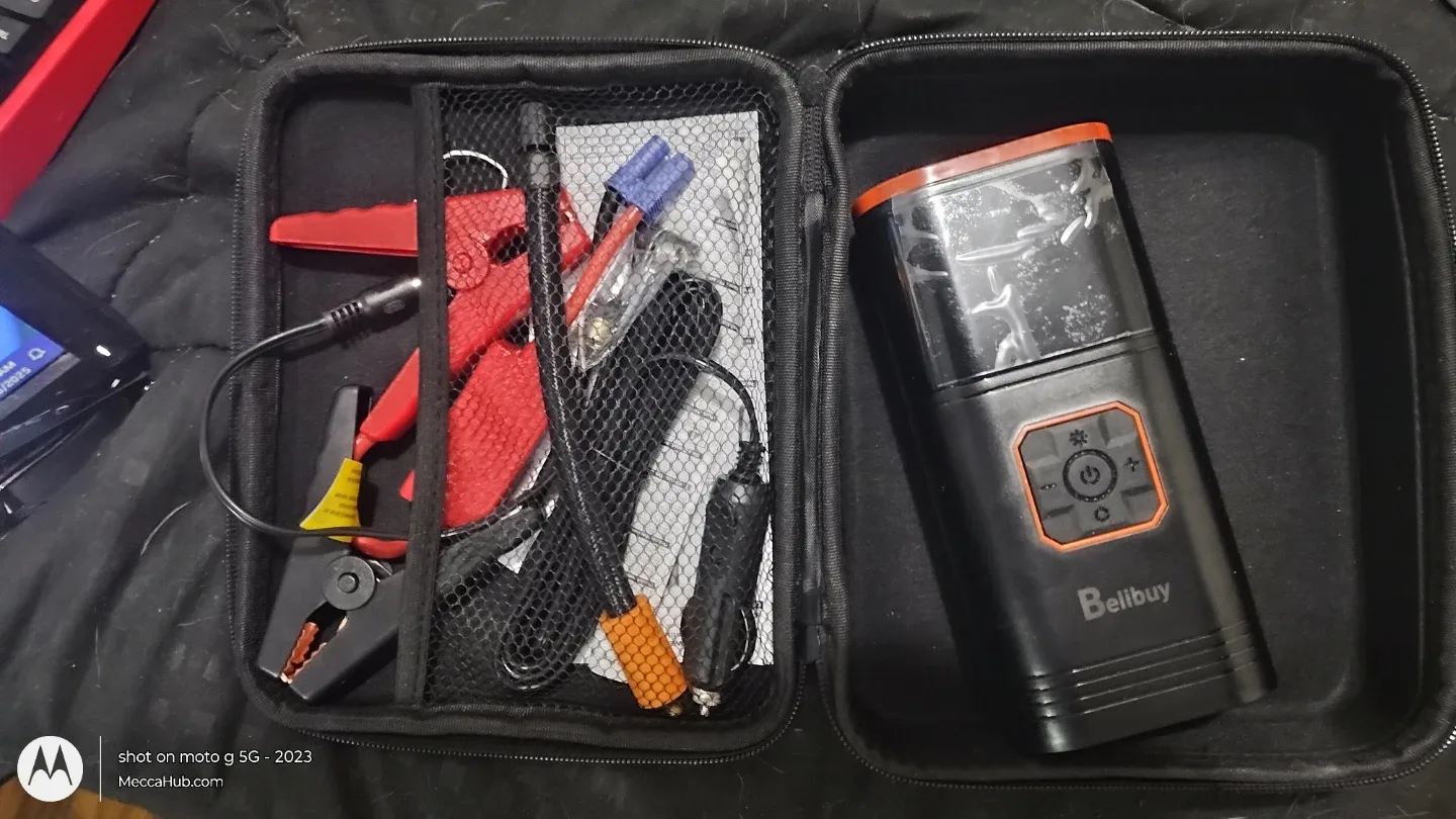 Belibuy Portable Car Jump Starter & Inflator image indicator(3)