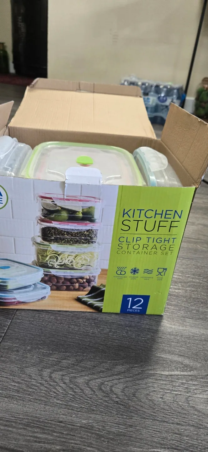 Kitchen Stuff Clip Tight Storage Container Set - 12 Pieces