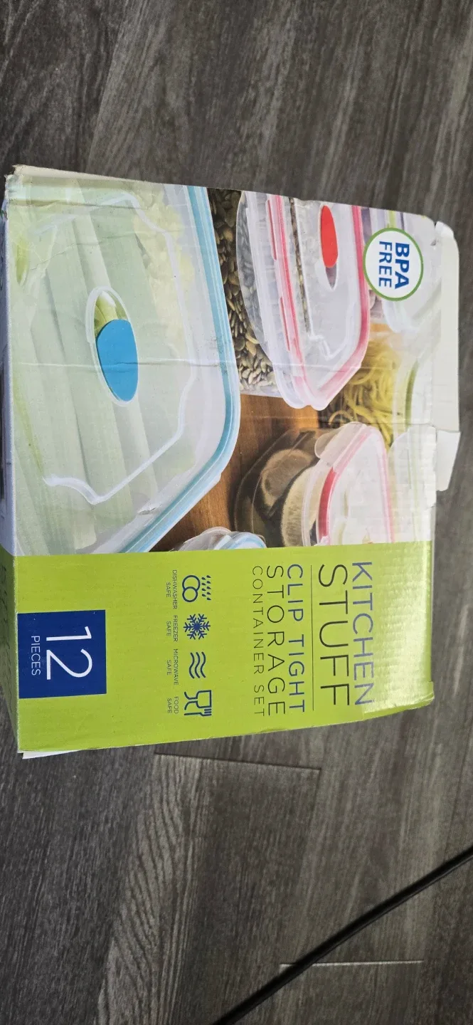 Kitchen Stuff Clip Tight Storage Container Set - 12 Pieces image indicator(4)