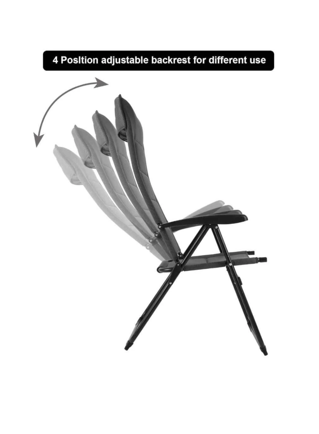 SunnyFeel Reclining Folding Patio Lounge Chair - photo 3