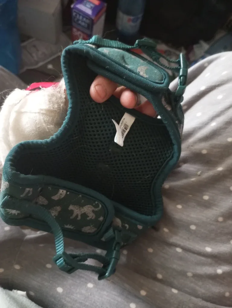 Top Paw Green Patterned pet harness image indicator(2)