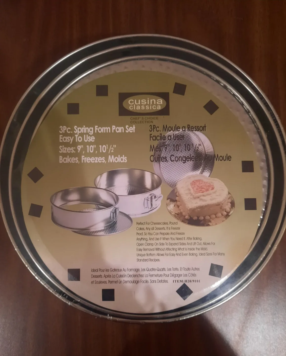 Cusina Classica 3pc Spring Form Pan Set