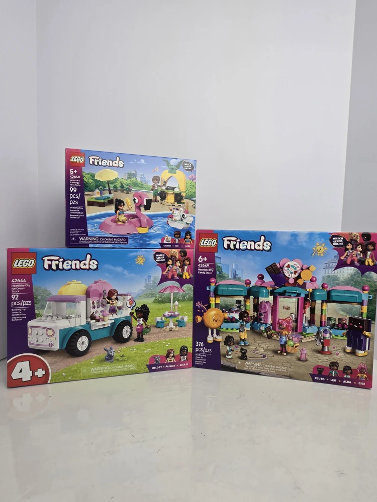 3 brand new sealed lego friends toys
