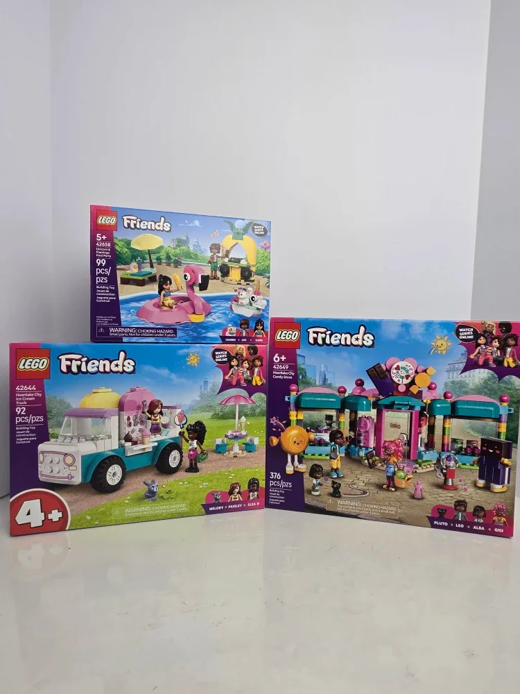 3 brand new sealed lego friends toys