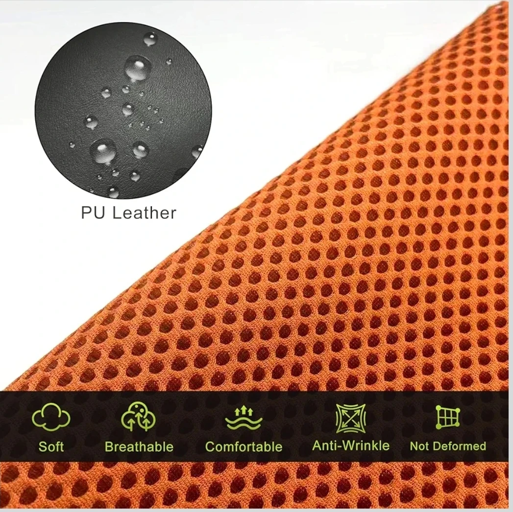 Club Car DS Golf Cart Front Seat Cover Pre-2000, Black & Orange - photo 4