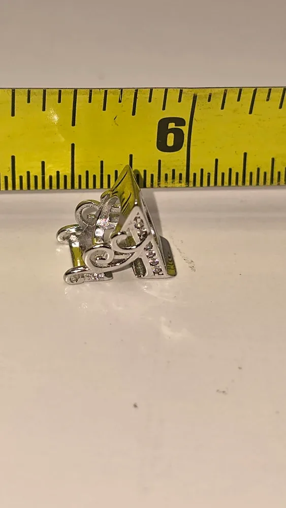 925 silver Letter A Charm #Cleanout