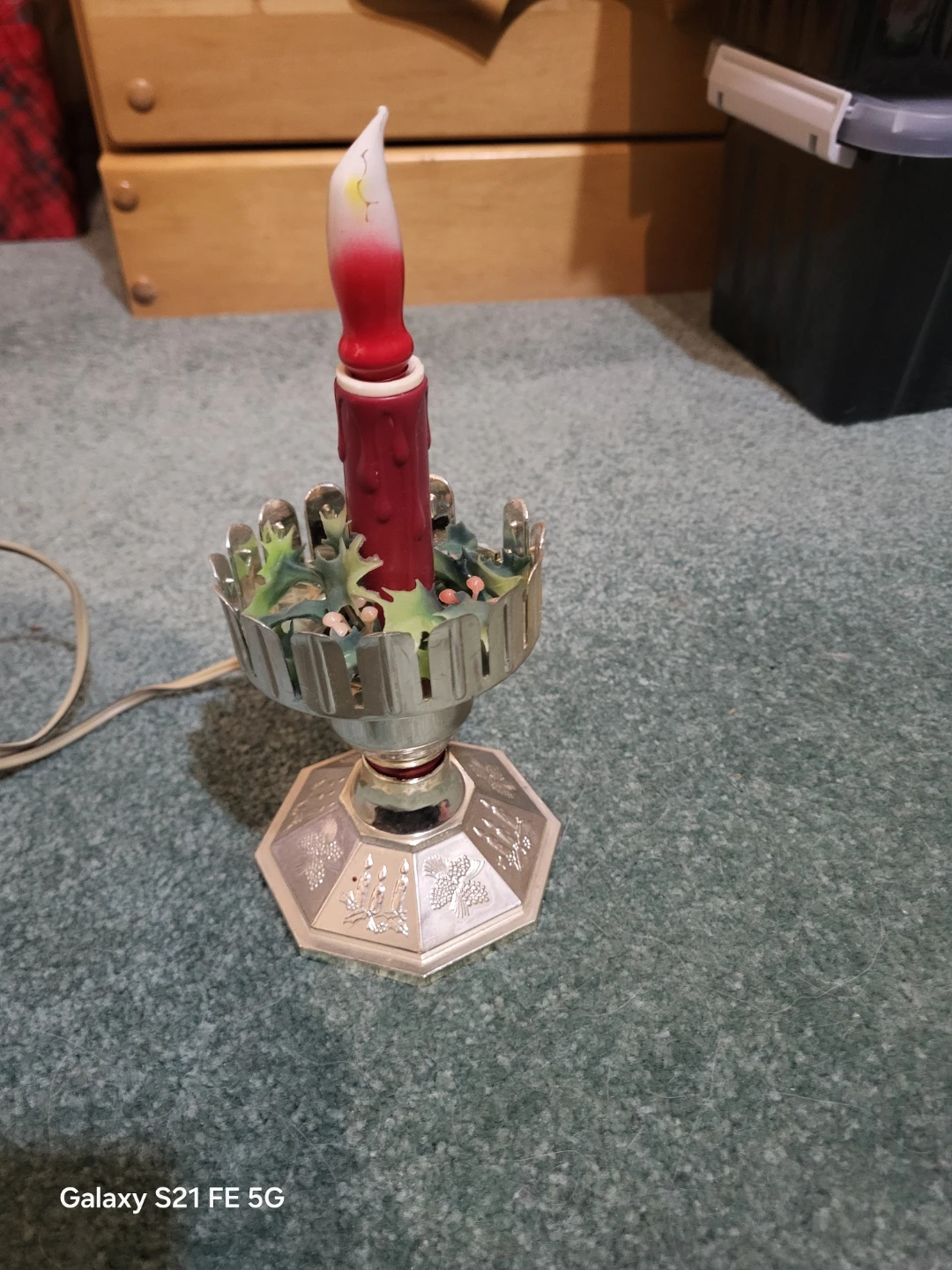 Vintage Electric Faux Candle