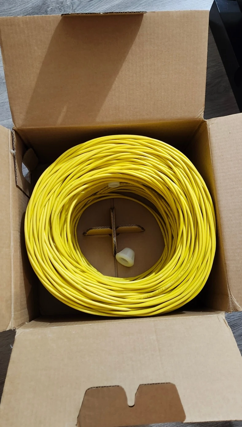 CAT5E 350MHz CMR Communication Cable - Yellow - photo 2