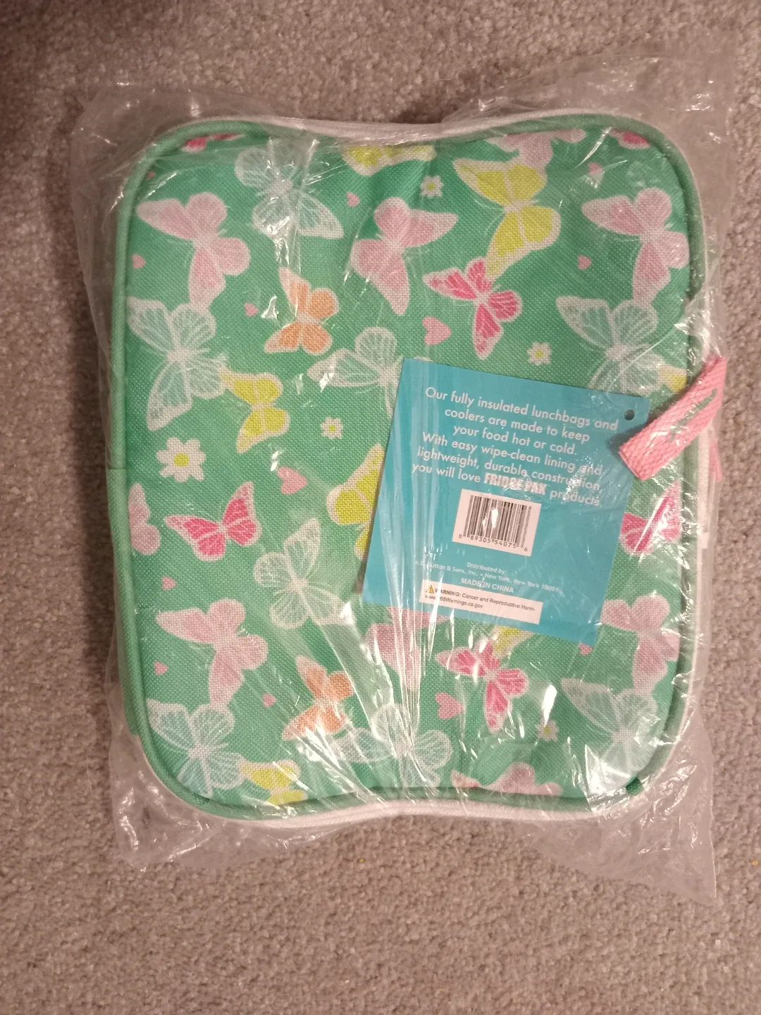 New Fridge Pak Insulated Lunch Bag