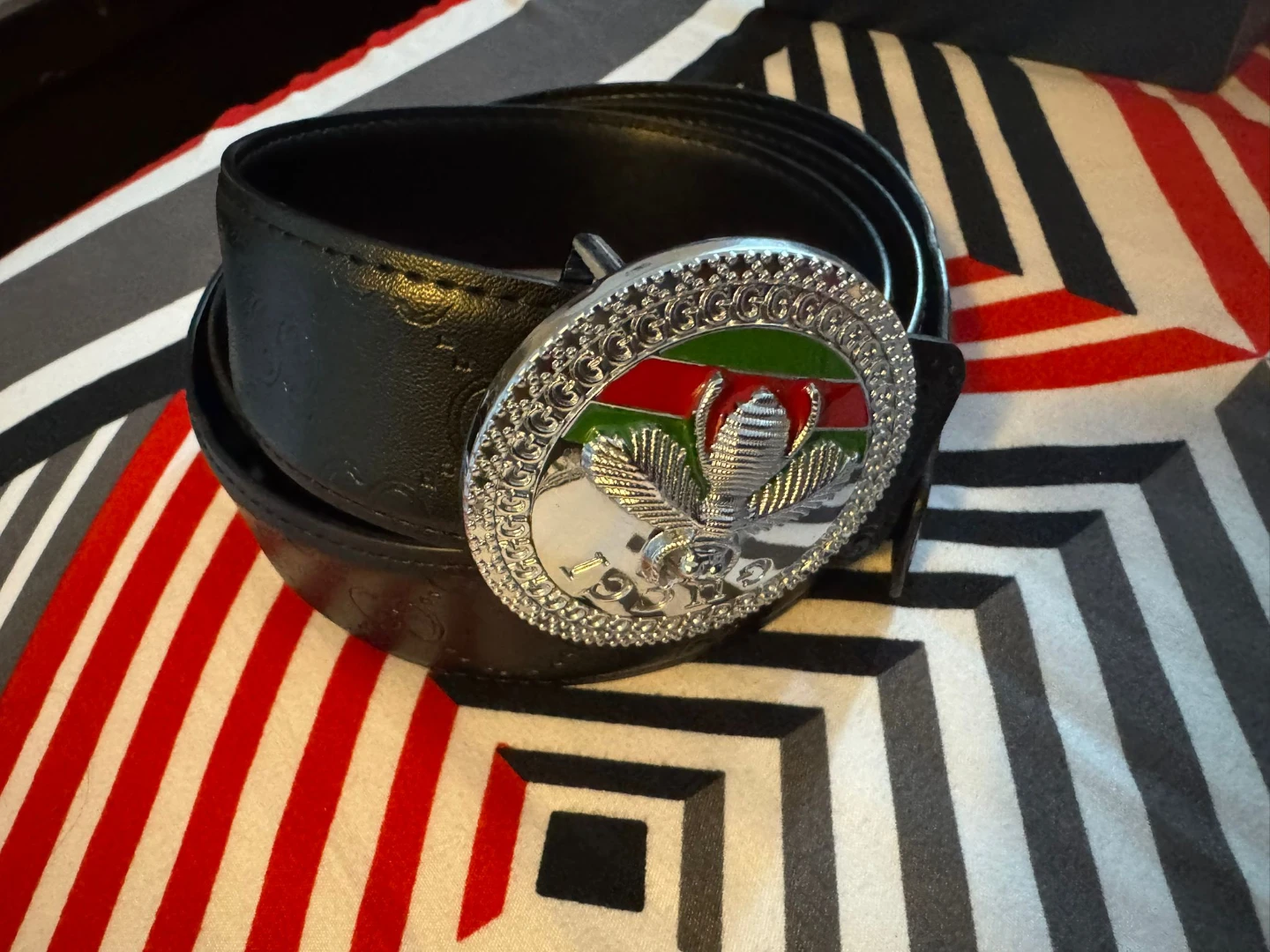 Gucci Black Leather Belt with Box - photo 3