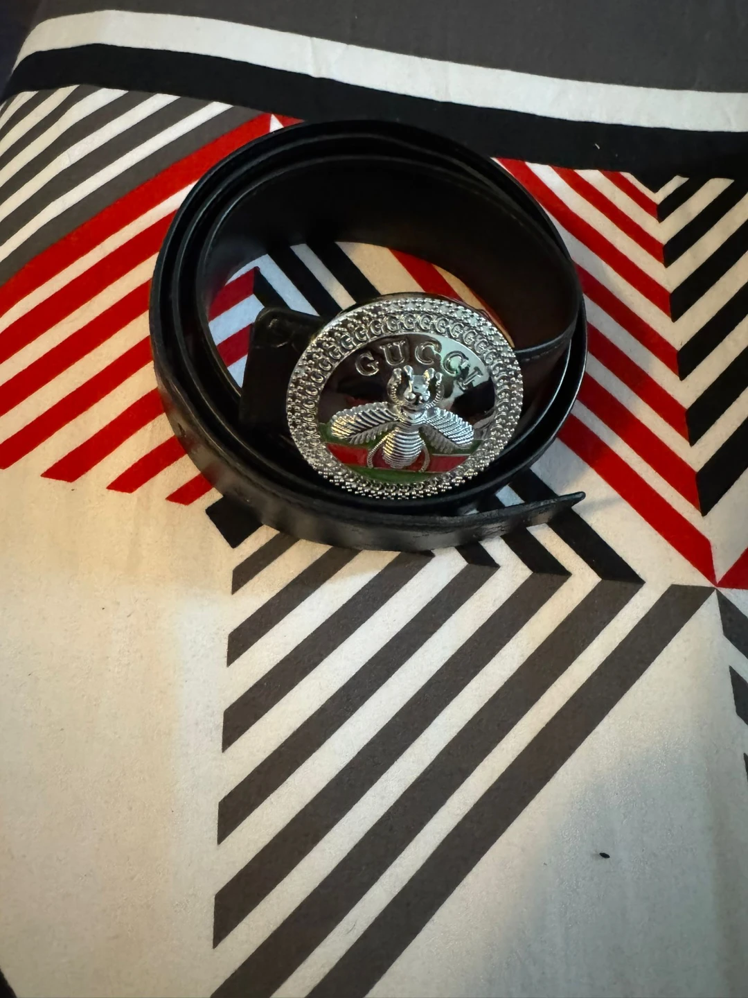 Gucci Black Leather Belt with Box - photo 4