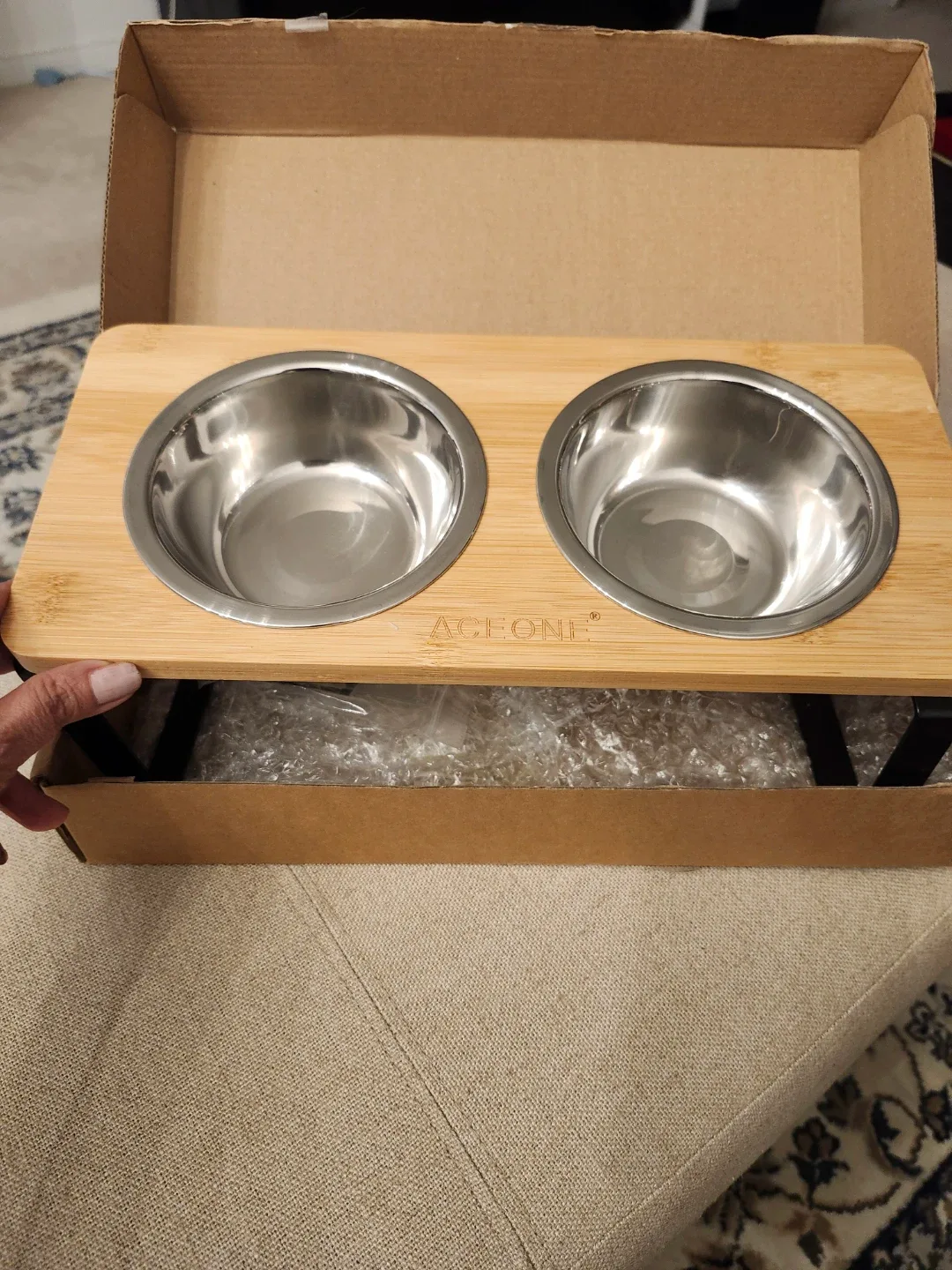ACEONE Elevated Pet Bowls - New in Box! image indicator(2)