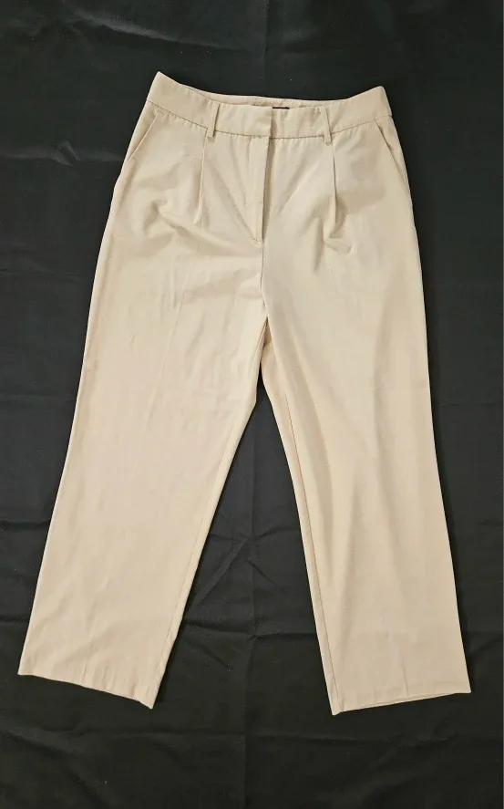 Beige Wide Leg Pants - Size 12