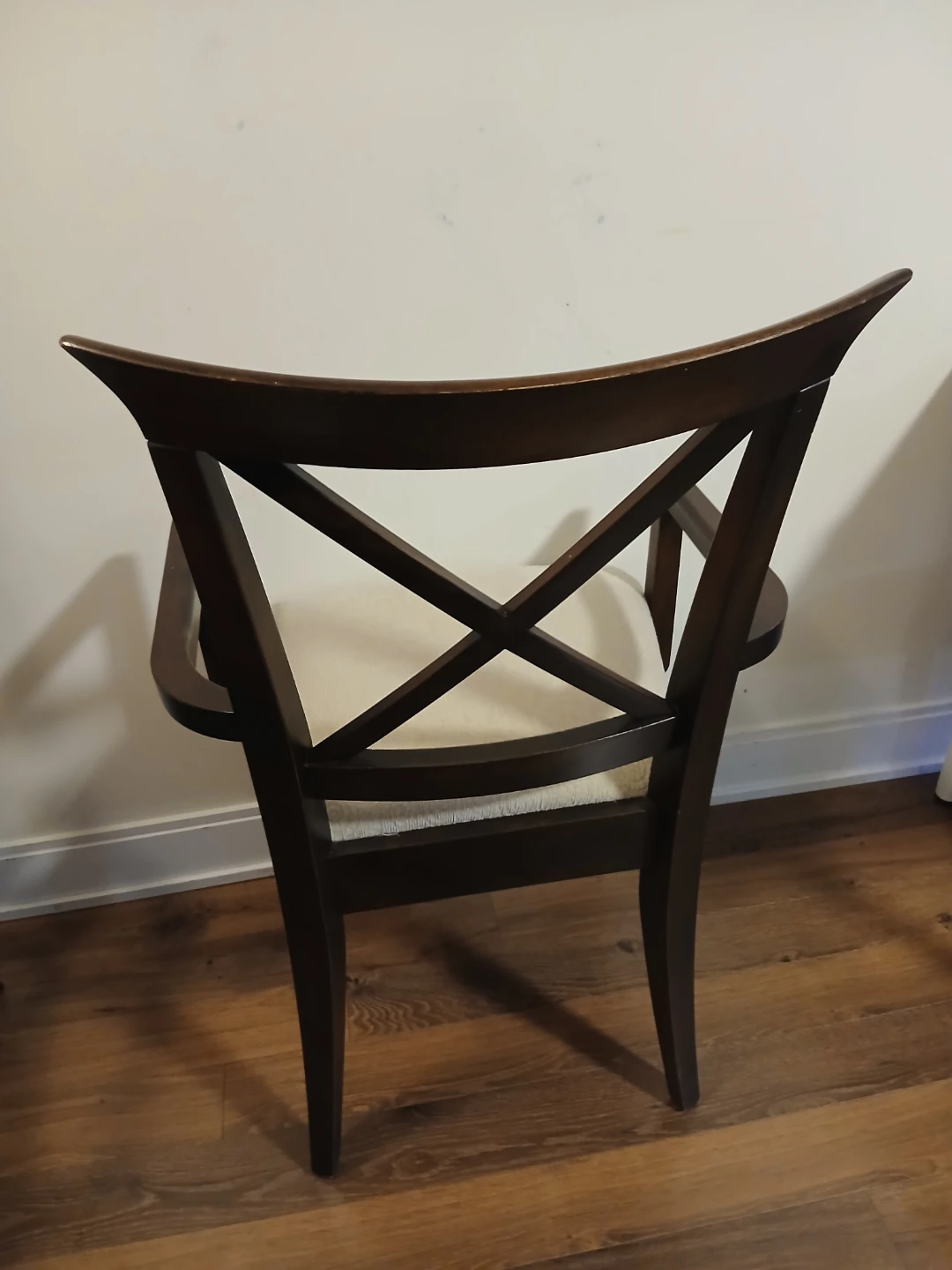Wooden Dining Chairs with Armrests - photo 2