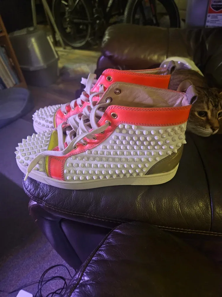 Christian Louboutin Spiked High-Top Sneakers image indicator(4)