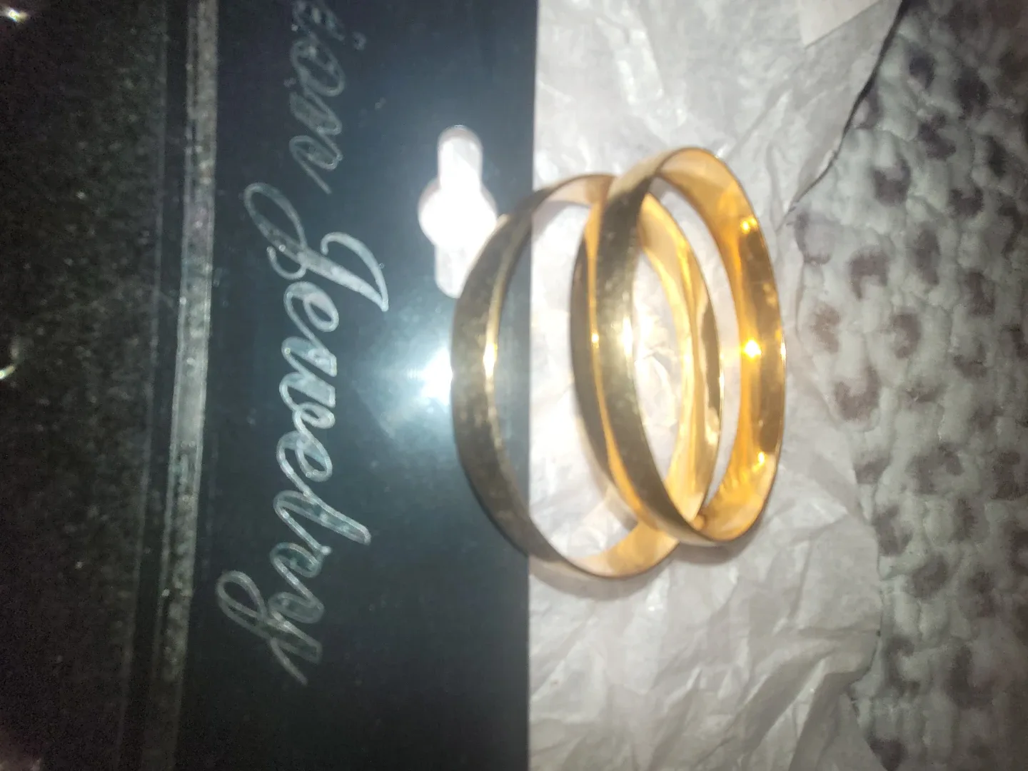 Baby Girl Bangles - 2 Pieces, Gold, 7cm image indicator(4)