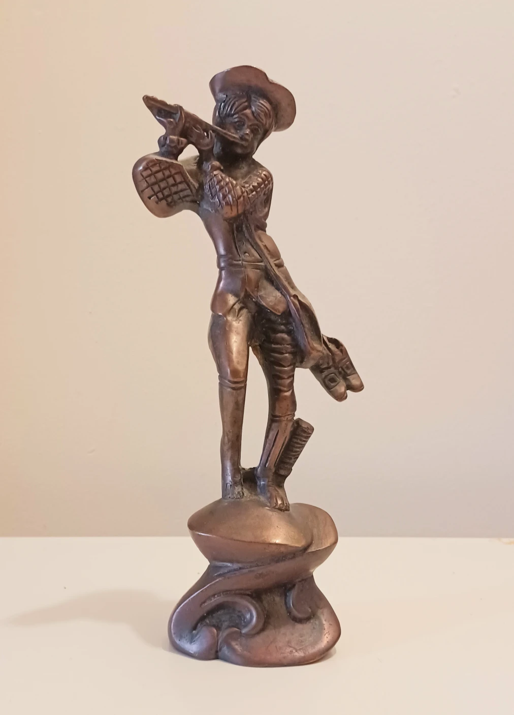 Unique Colonial Musician Bronze Statue - photo 2
