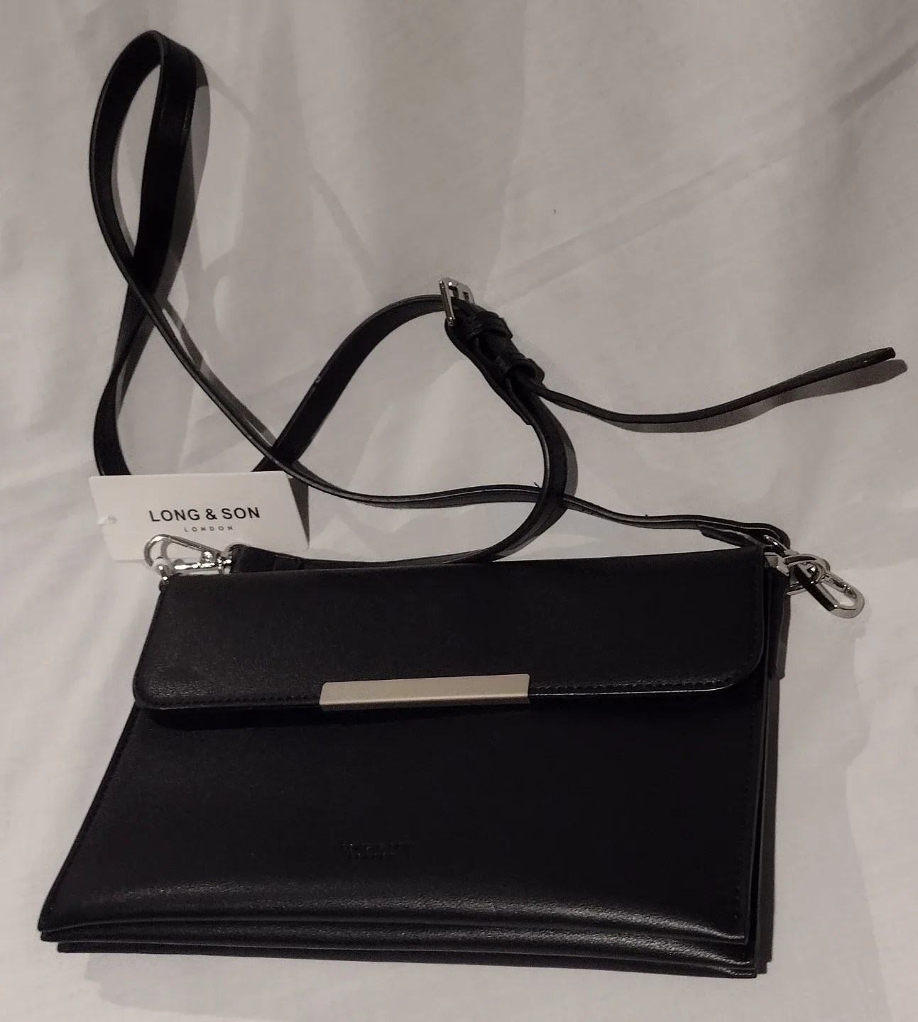 Long & Son London Black Crossbody Bag - New! image indicator(3)