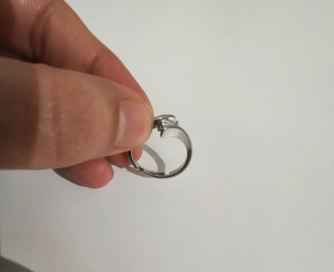 925 Silver Adjustable Ring image indicator(2)