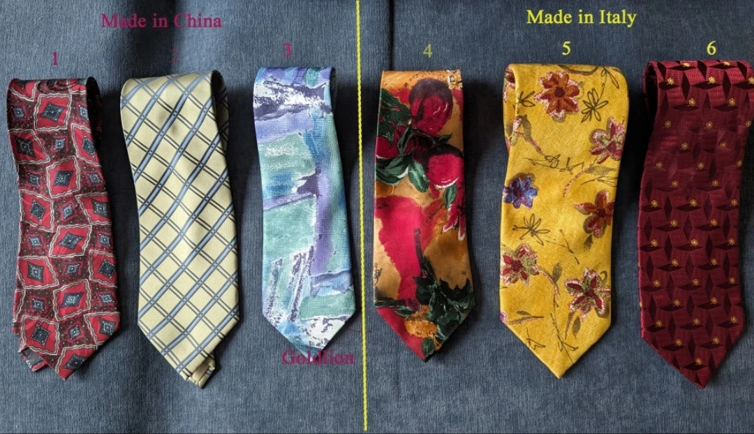 Brand new Exquisite men's silk ties-Made in Italy and China