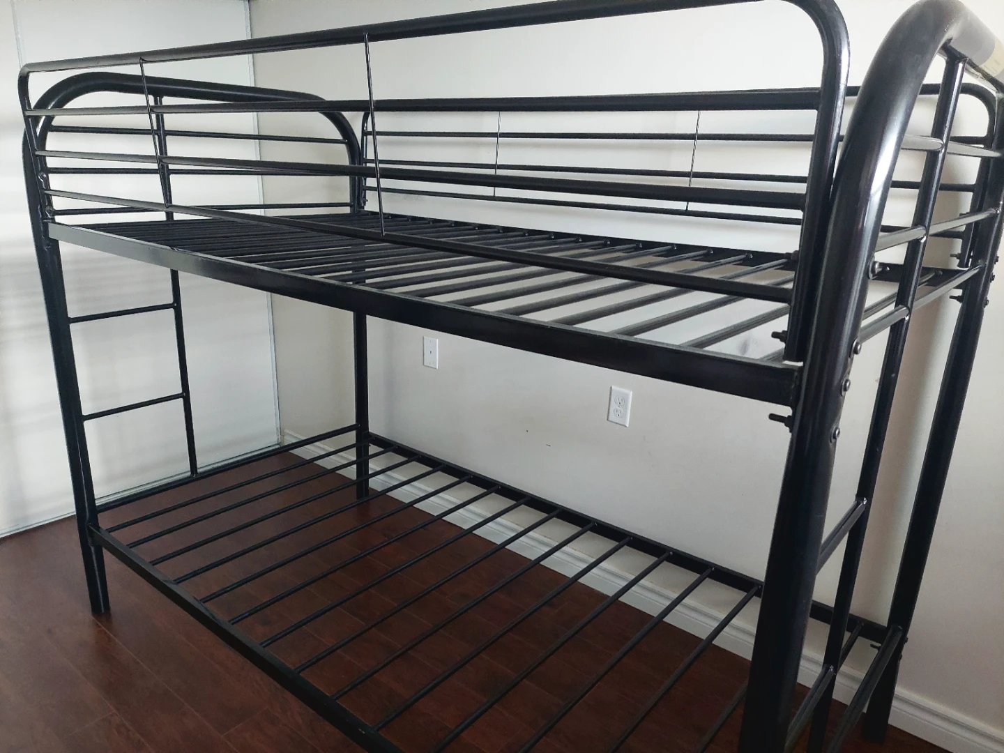 Black Metal Bunk Bed Frame - photo 2