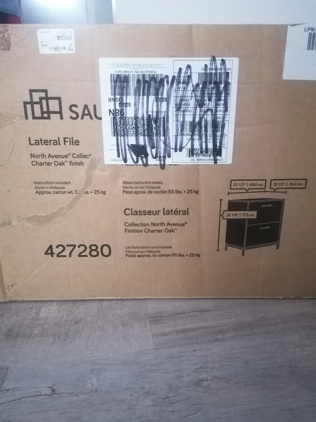 Sauder North Avenue Lateral File Cabinet - photo 2