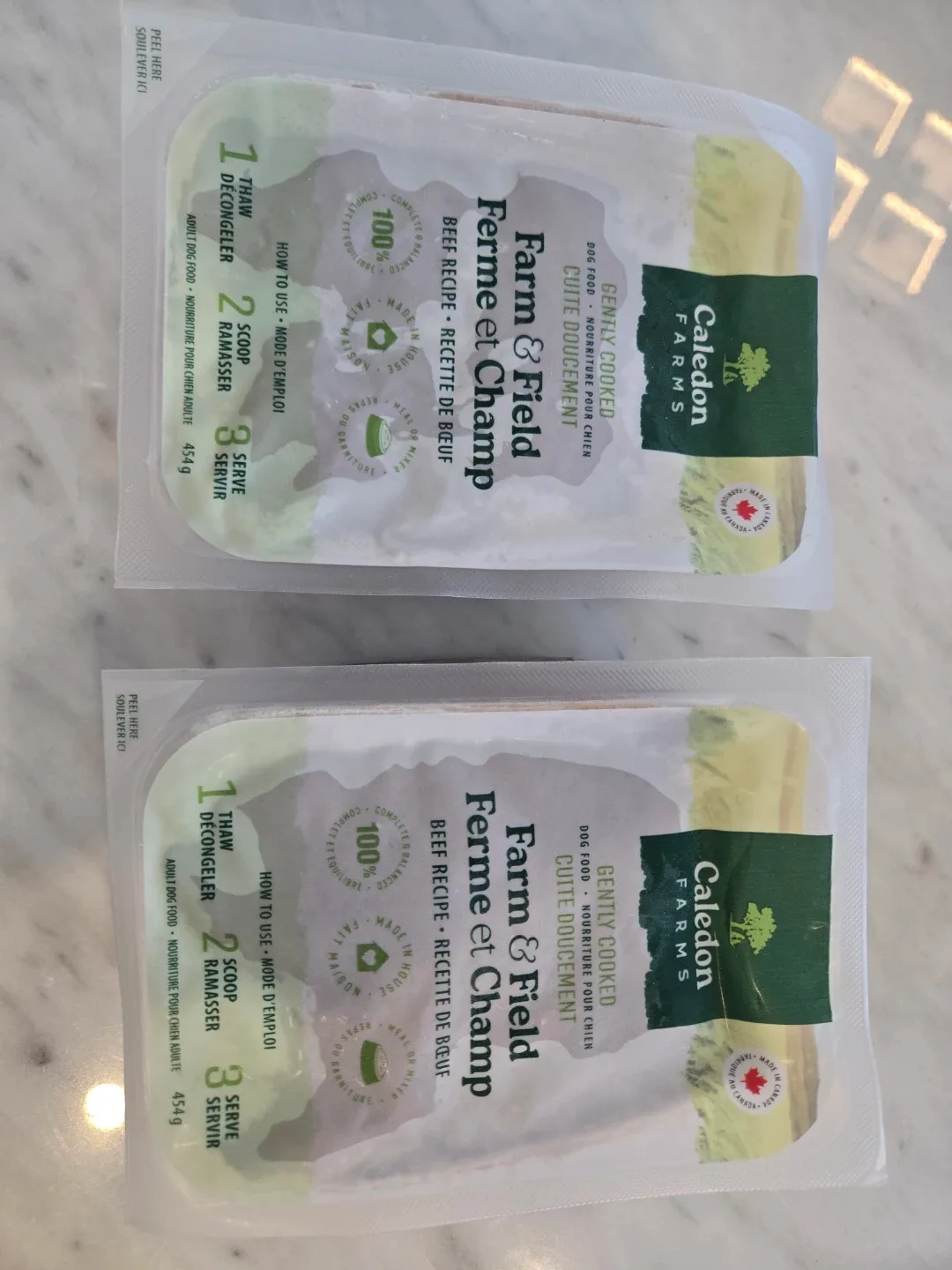 14 packs Caledon Farms Dog Food - Farm & Field Beef Recipe