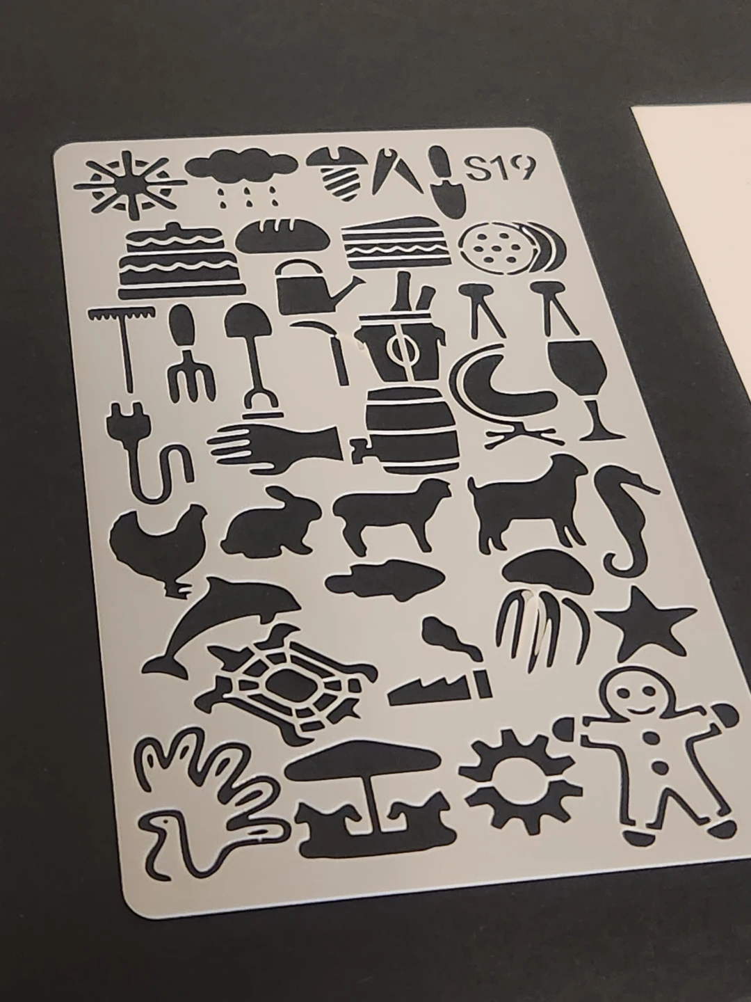 Moonster genuine leather pouch and Craft Stencils - photo 4