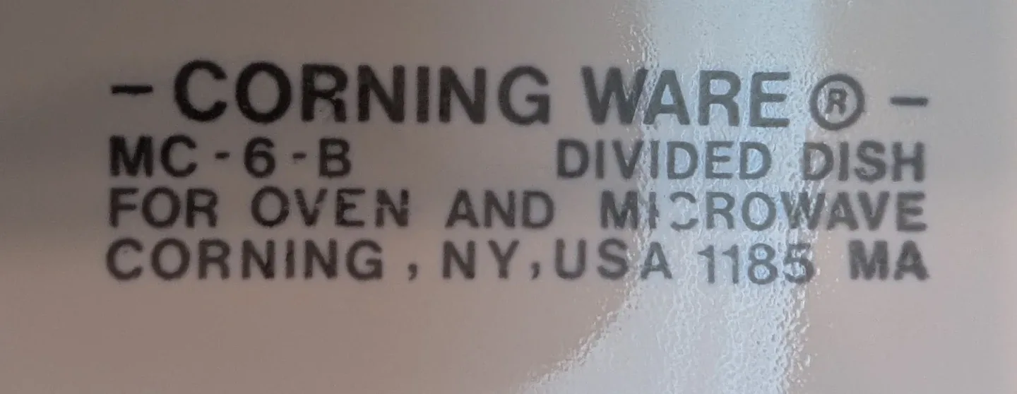 Corning Ware French White Divided Oval Casserole Dish image indicator(2)