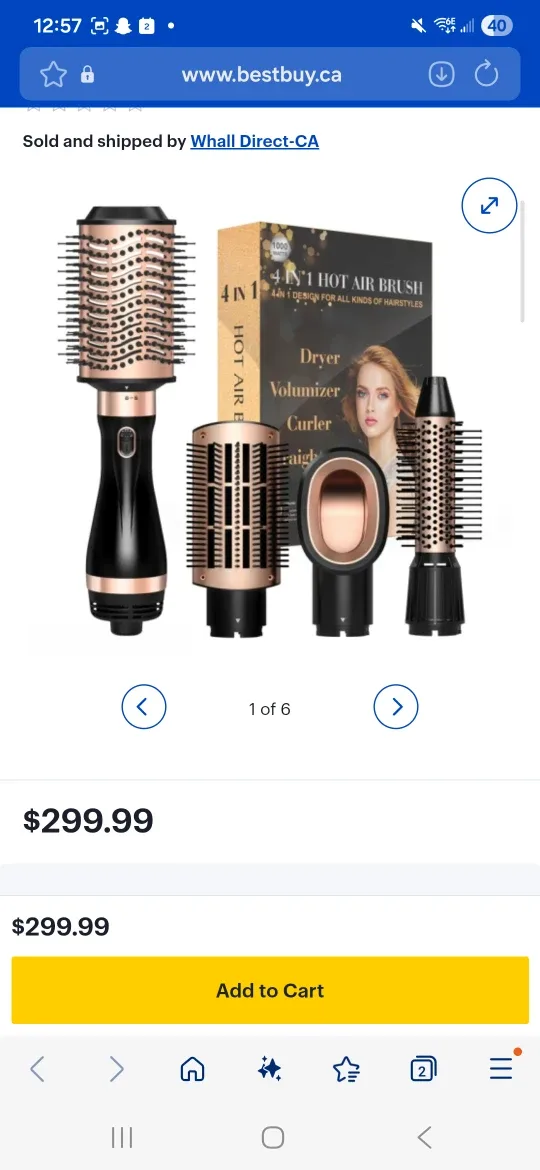 Nicebay 4-in-1 Hot Air Brush (CT-536) image indicator(5)