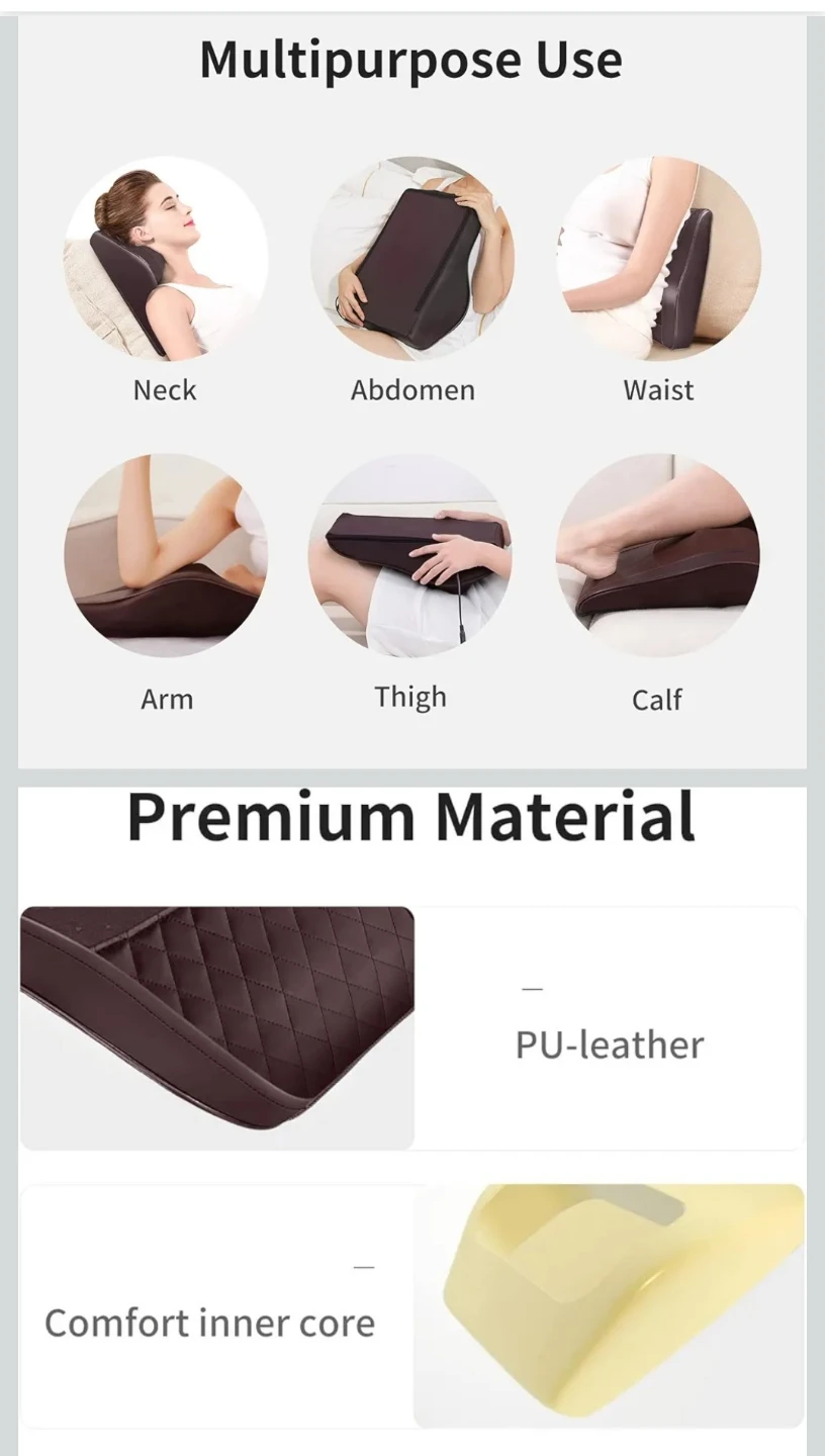 Omassa Shiatsu Massage Pillow with Heat - New in Box! - photo 2