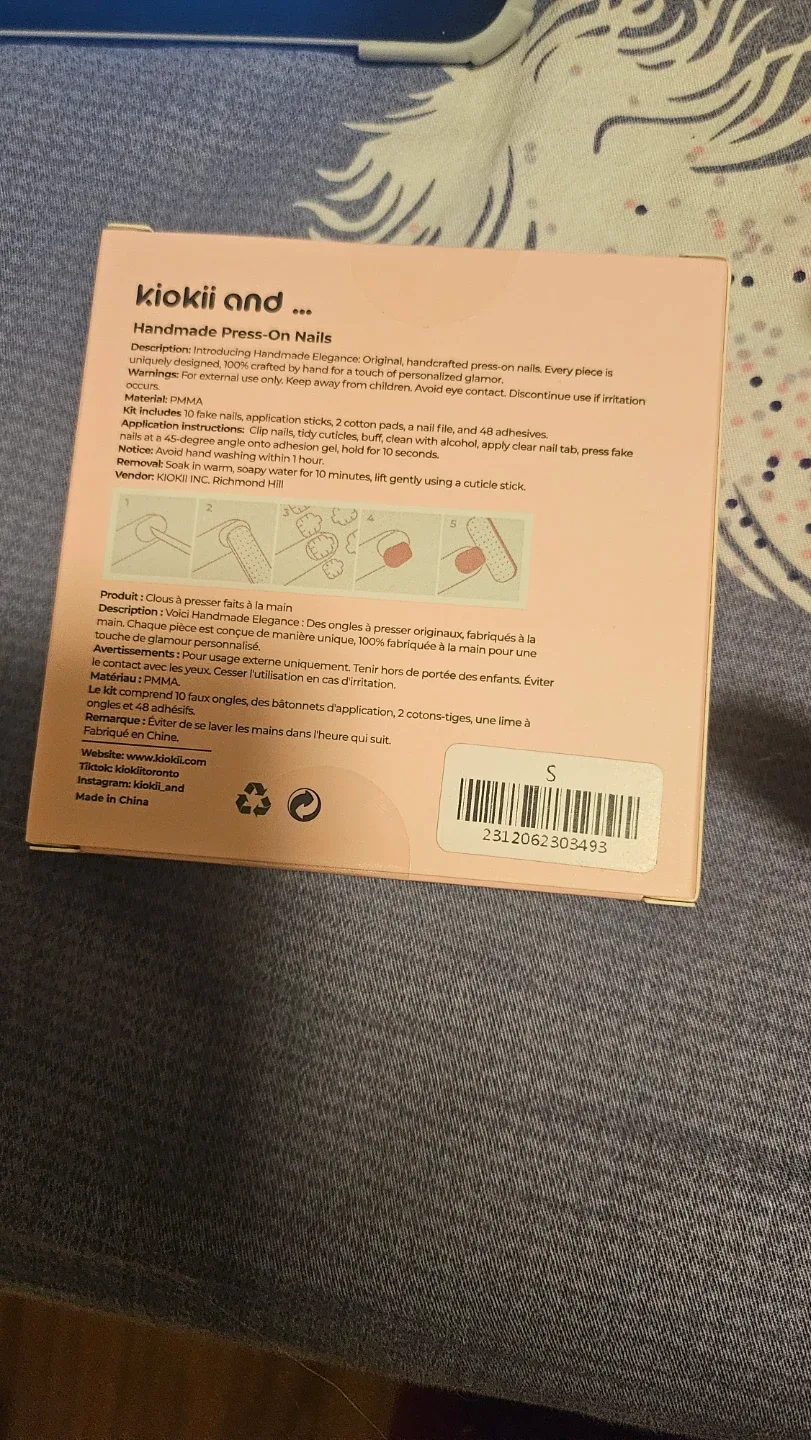 Kiokii and... Press On Nails, Handmade