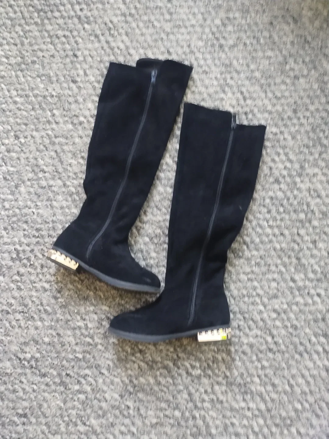 Black Knee High Boots - Size 13 kids image indicator(2)