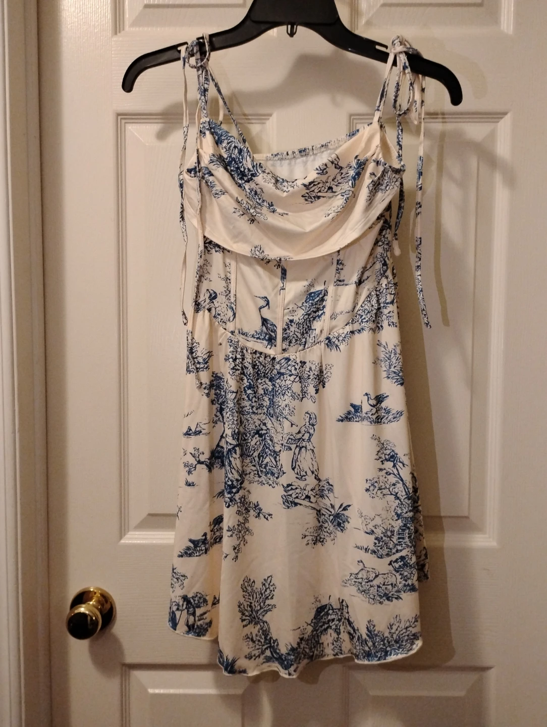 Blue & White Toile Print Dress
