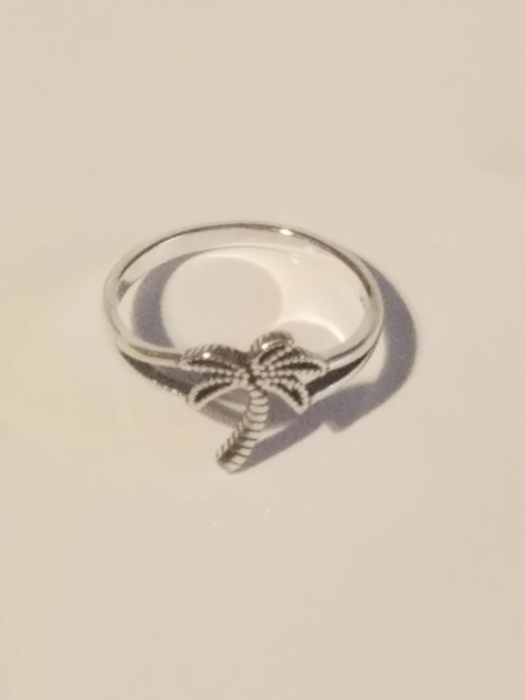 Palm Tree Ring  925 silver