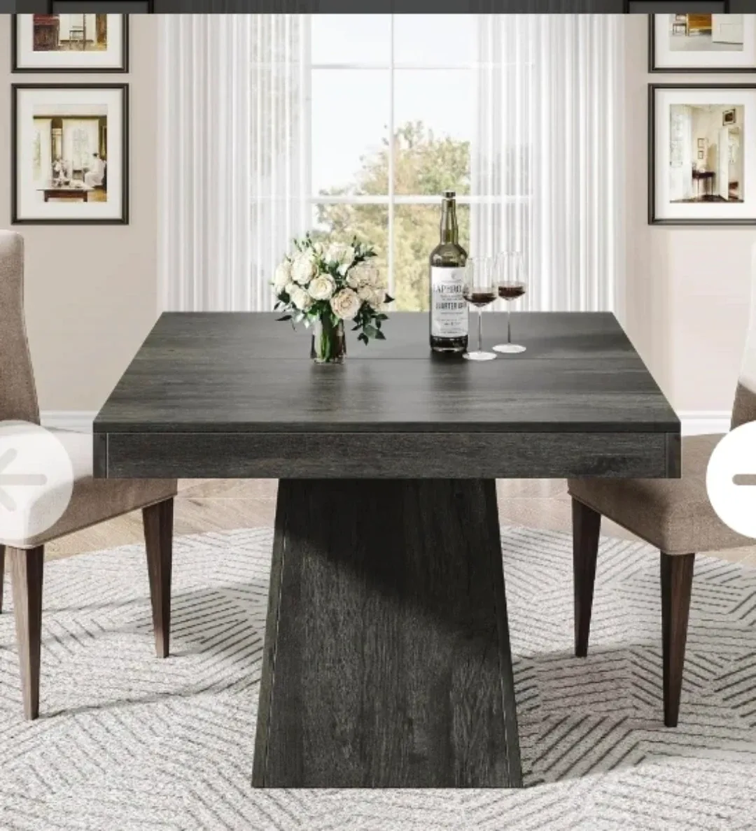 New Tribesigns Square Dining Table EH39788 image indicator(1)